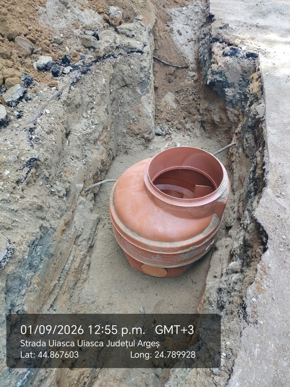 Str. Uiasca, UAT Bascov – lucrări de execuție rețea de canalizare menajeră